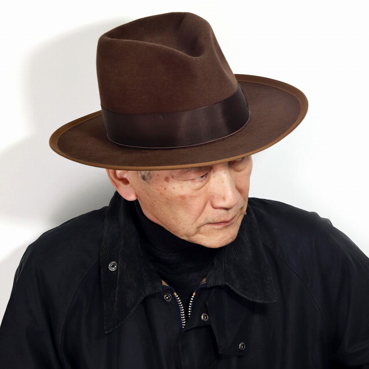 ステットソン フェルトハット ブラック | STETSON CUSTOM V OPENCROWN
