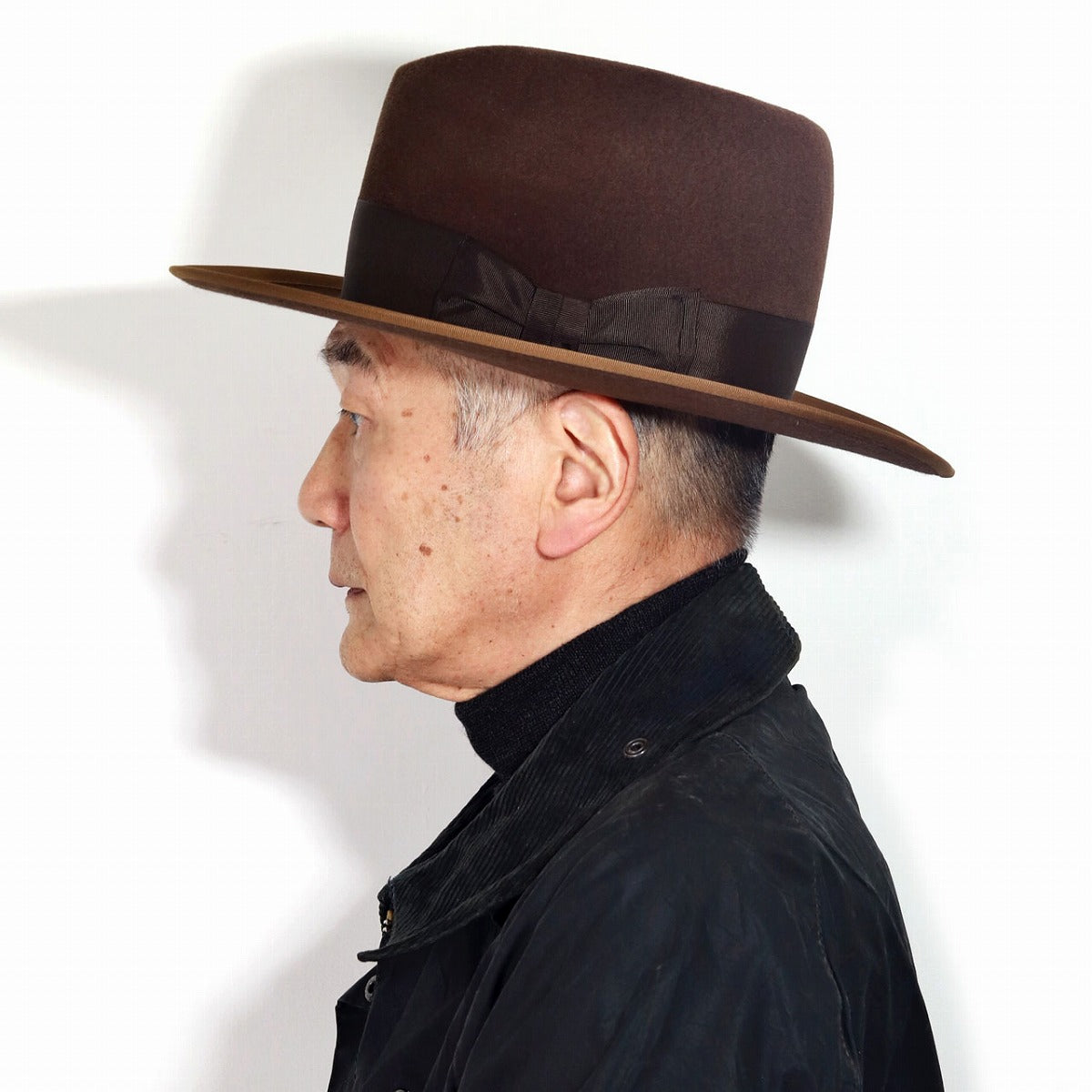 ステットソン フェルトハット ブラック | STETSON CUSTOM V OPENCROWN