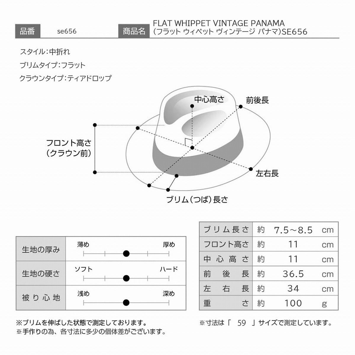 ステットソン パナマハット ホワイト | STETSON Whippet