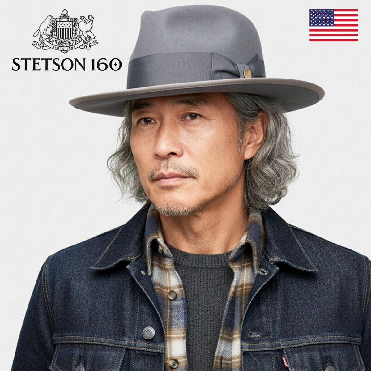 ステットソン つば広ハット グレー | STETSON Wide Brim Hat