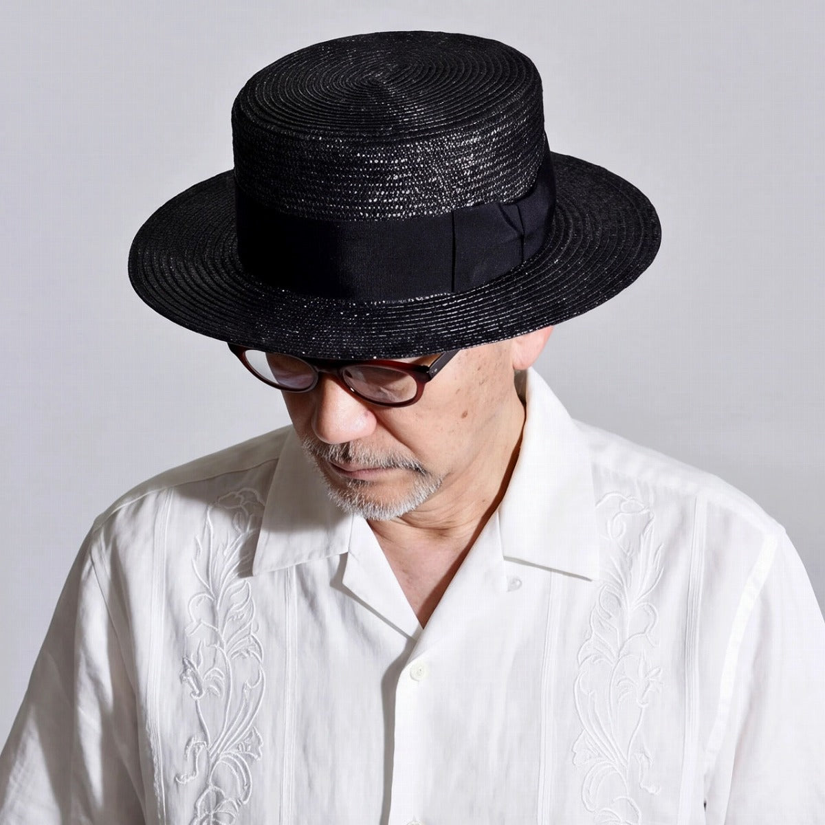 ステットソン カンカン帽 ブラック | STETSON Boater Hat