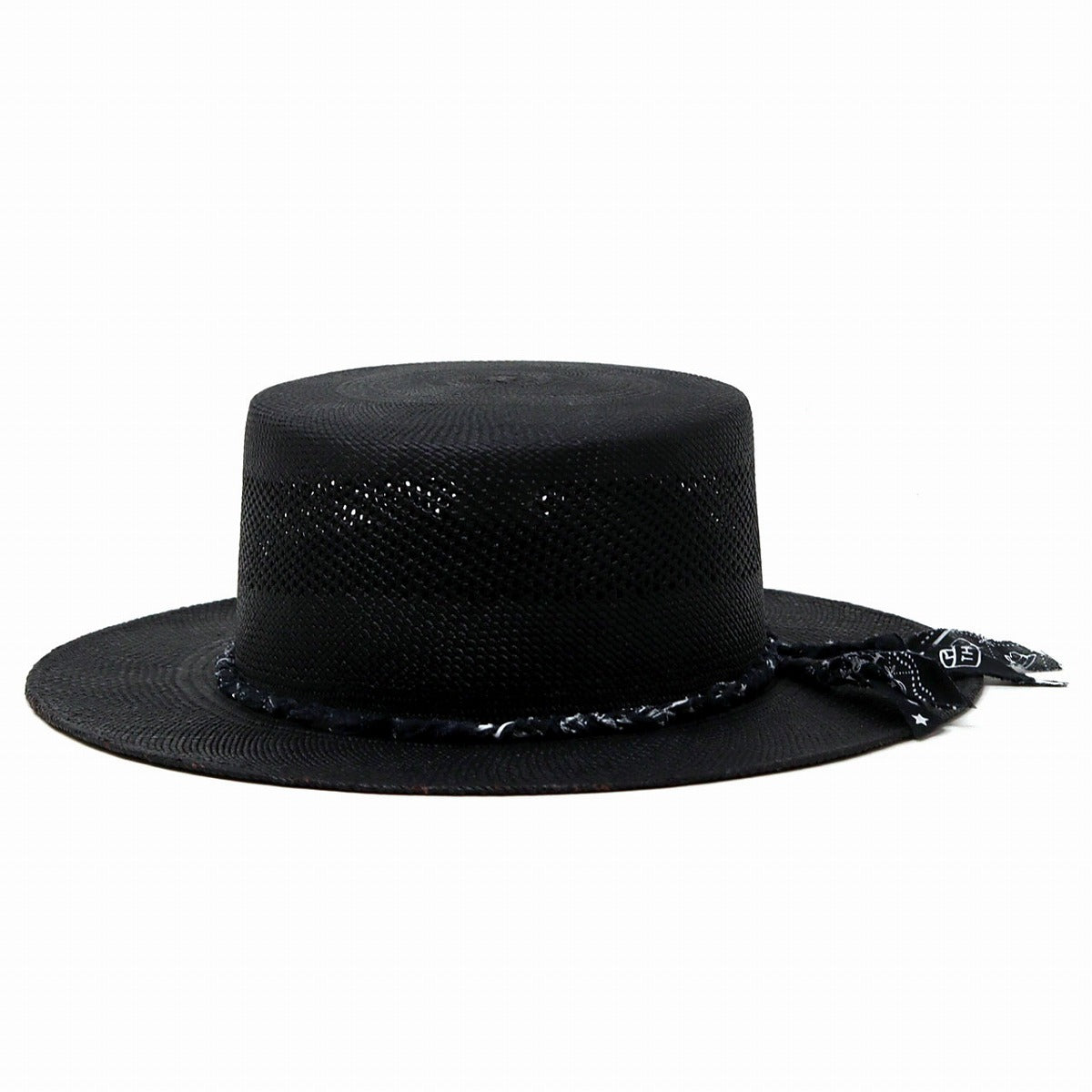 ステットソン カンカン帽 ブラック | STETSON Bandana Ribbon Boater