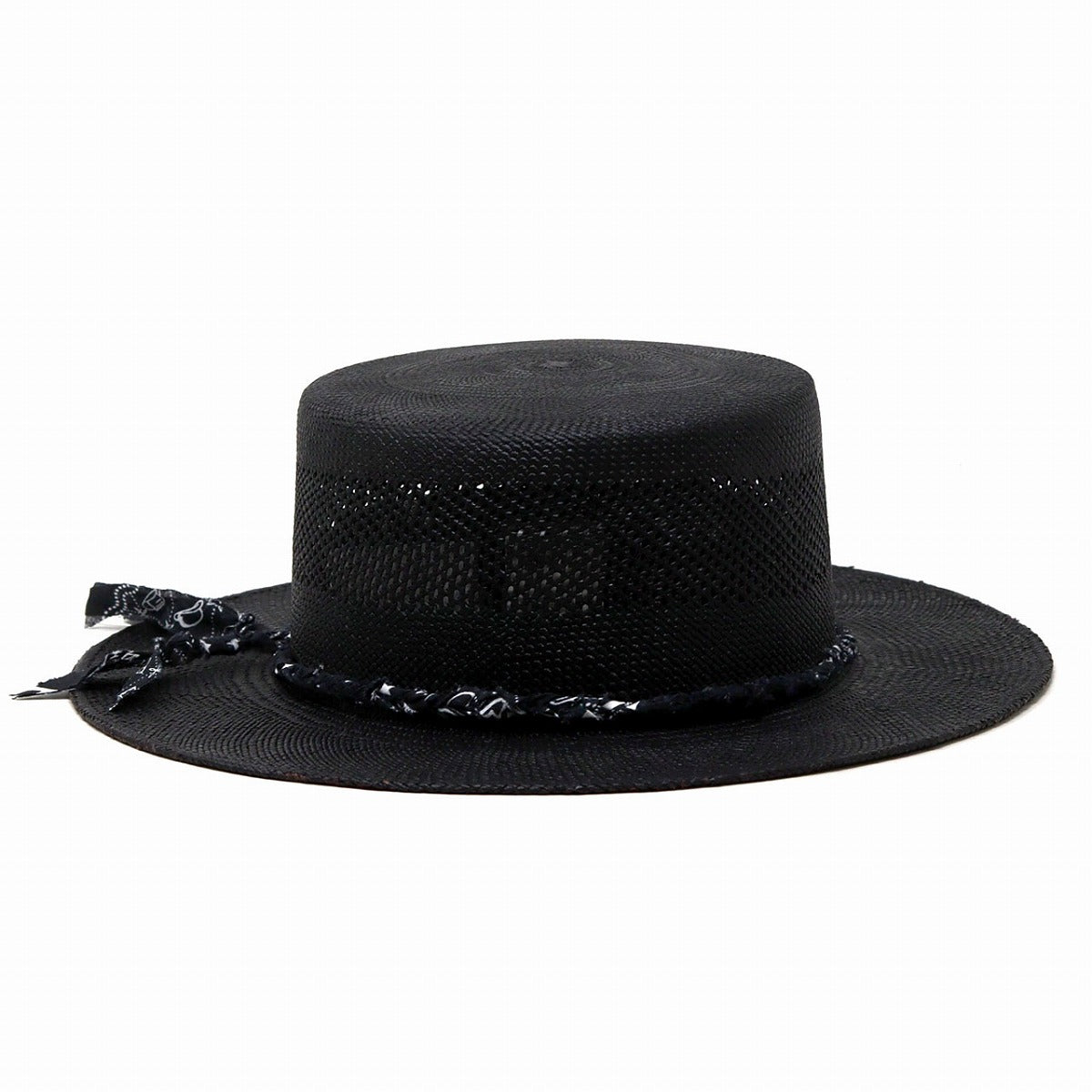 ステットソン カンカン帽 ブラック | STETSON Bandana Ribbon Boater