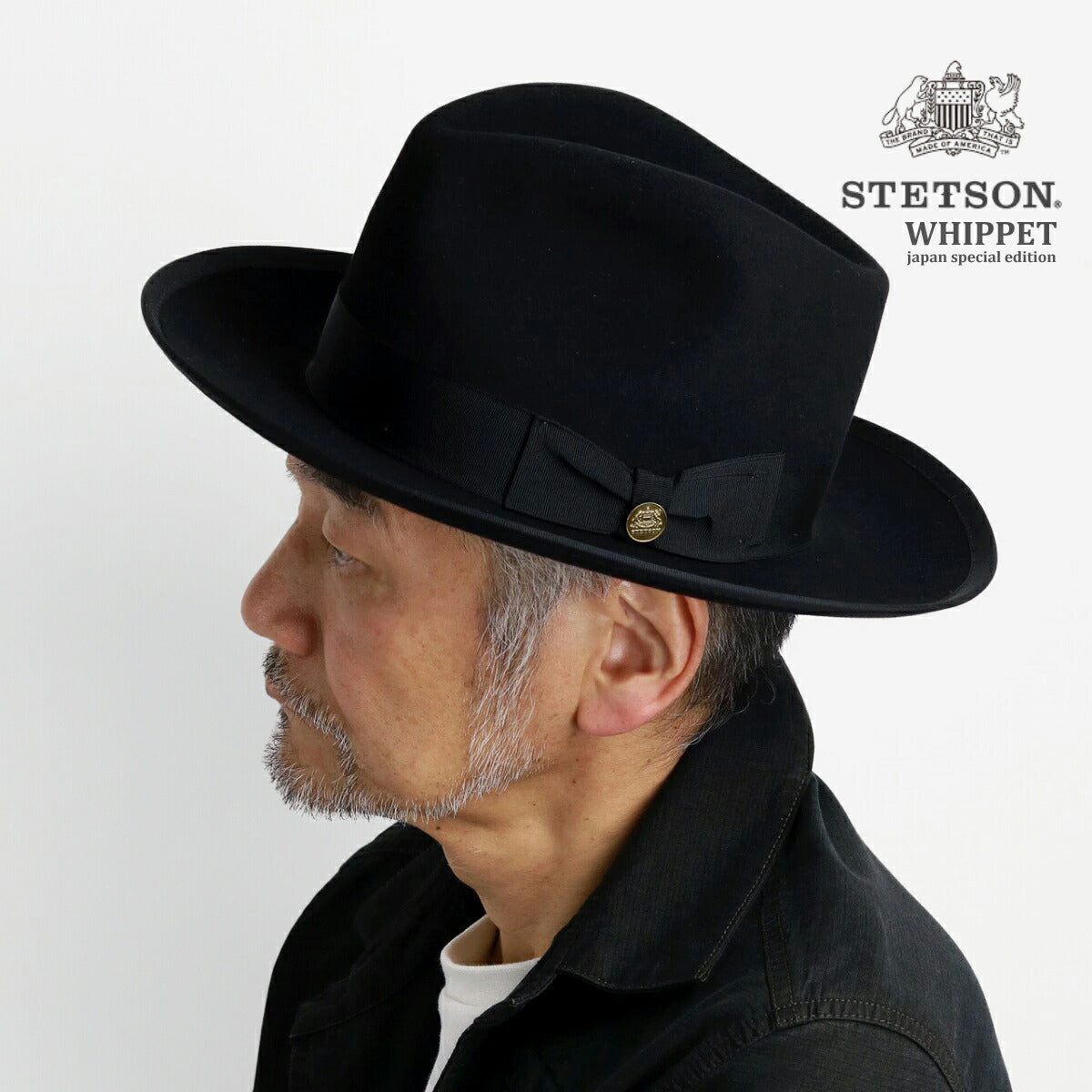 ステットソン フェルトハット ブラック | STETSON Whippet