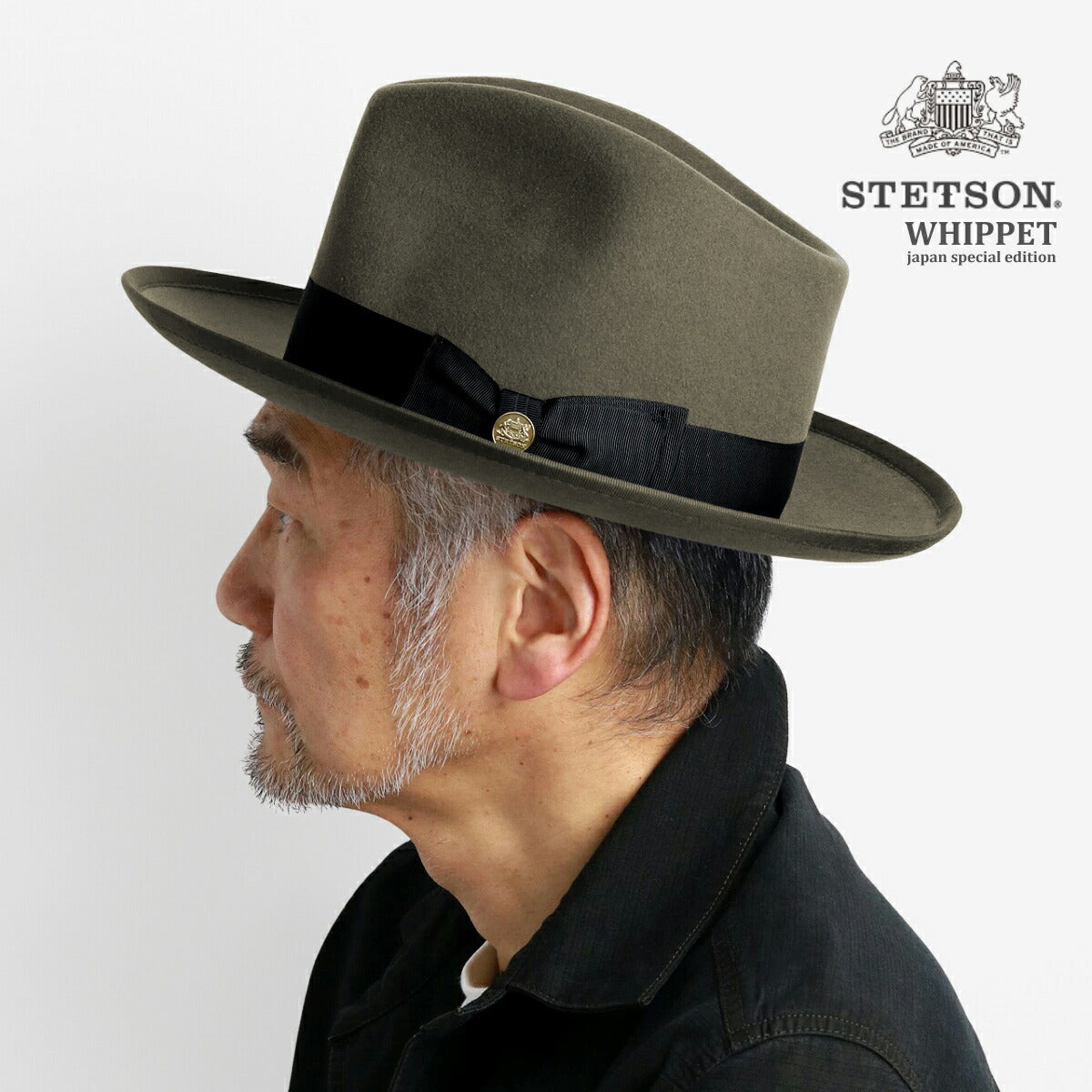 ステットソン フェルトハット グレー | STETSON Whippet