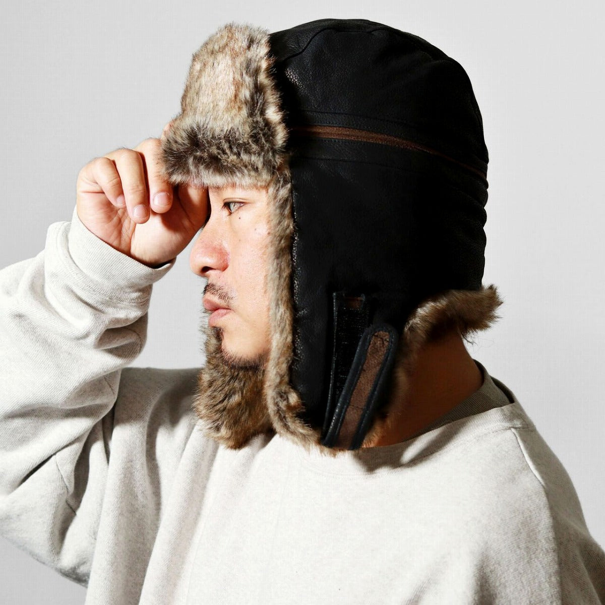 ステットソン フライトキャップ ブラック | STETSON Flight Cap