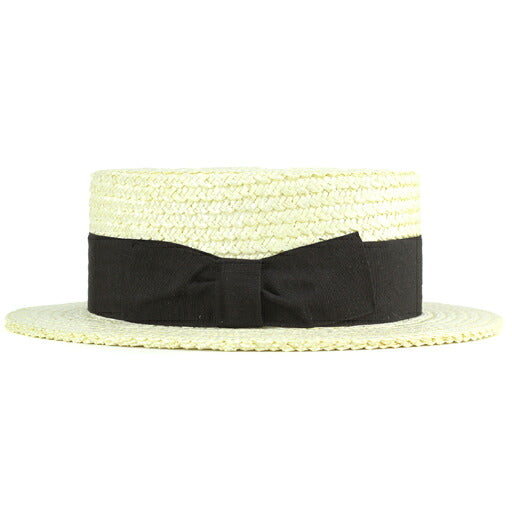 テシ カンカン帽 ブラック | TESI Boater Hat