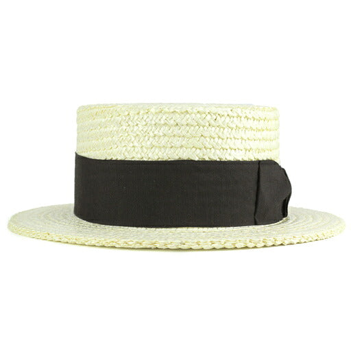 テシ カンカン帽 ブラック | TESI Boater Hat