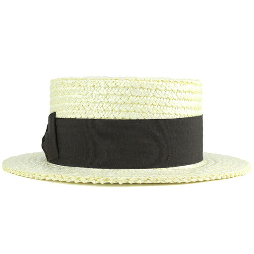 テシ カンカン帽 ブラック | TESI Boater Hat