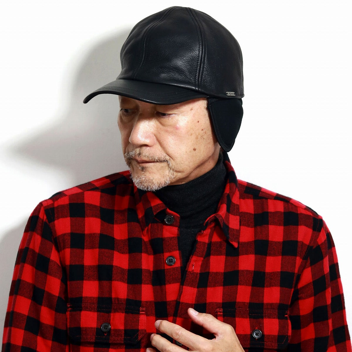 ウィゲーン キャップ ブラック | WIGENS Leather Cap