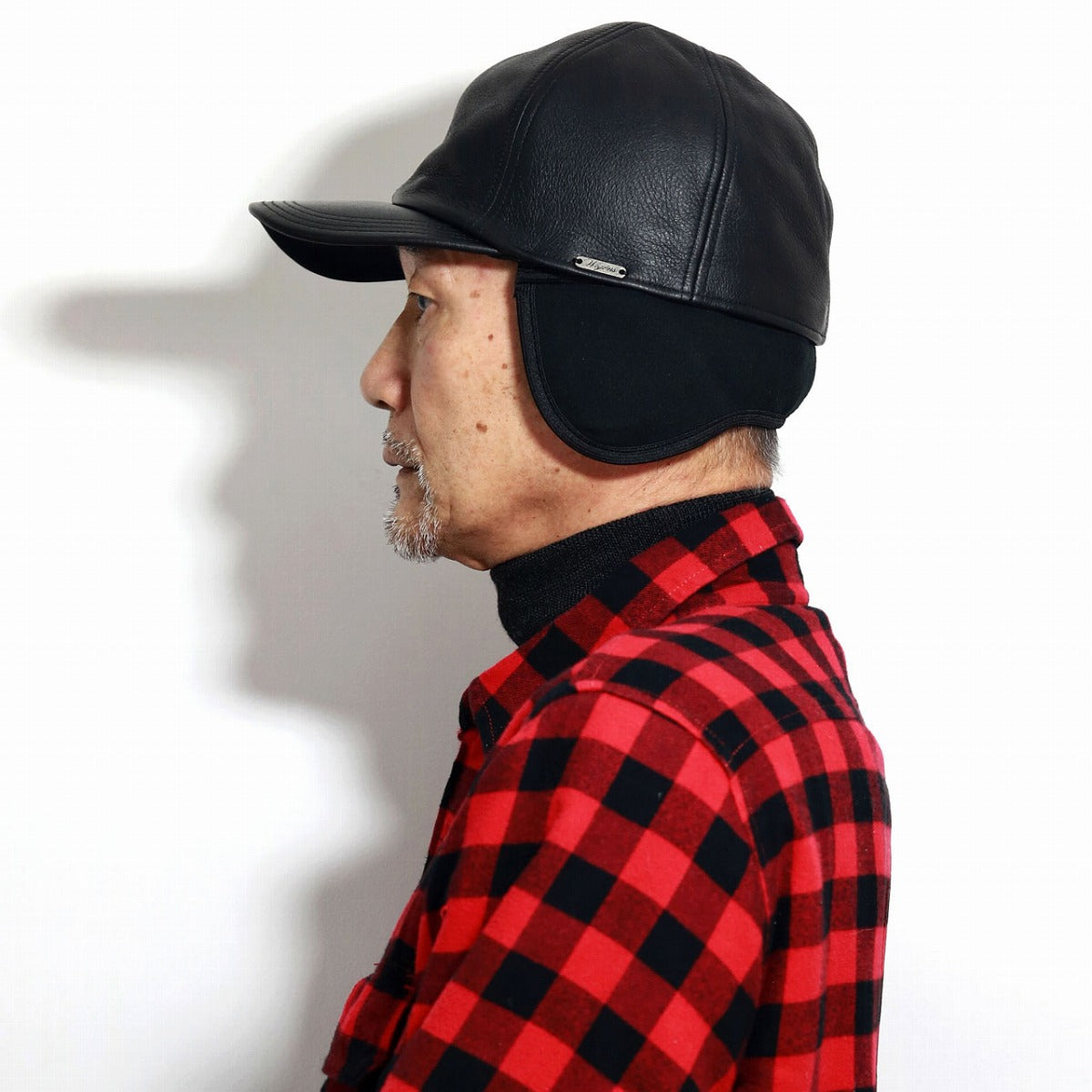 ウィゲーン キャップ ブラック | WIGENS Leather Cap